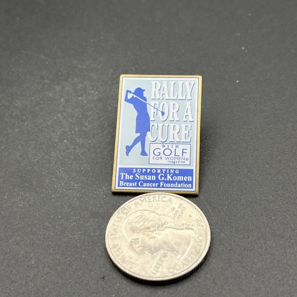 Rally For A Cure‎ Golf Women's Magazine Susan G. Komen Foundation Lapel Hat Pin